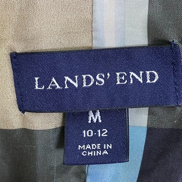 Lands End Womens Chore Coat Size Medium Kelly Green Mid Weight Barn Jacket Hood - Picture 6 of 14